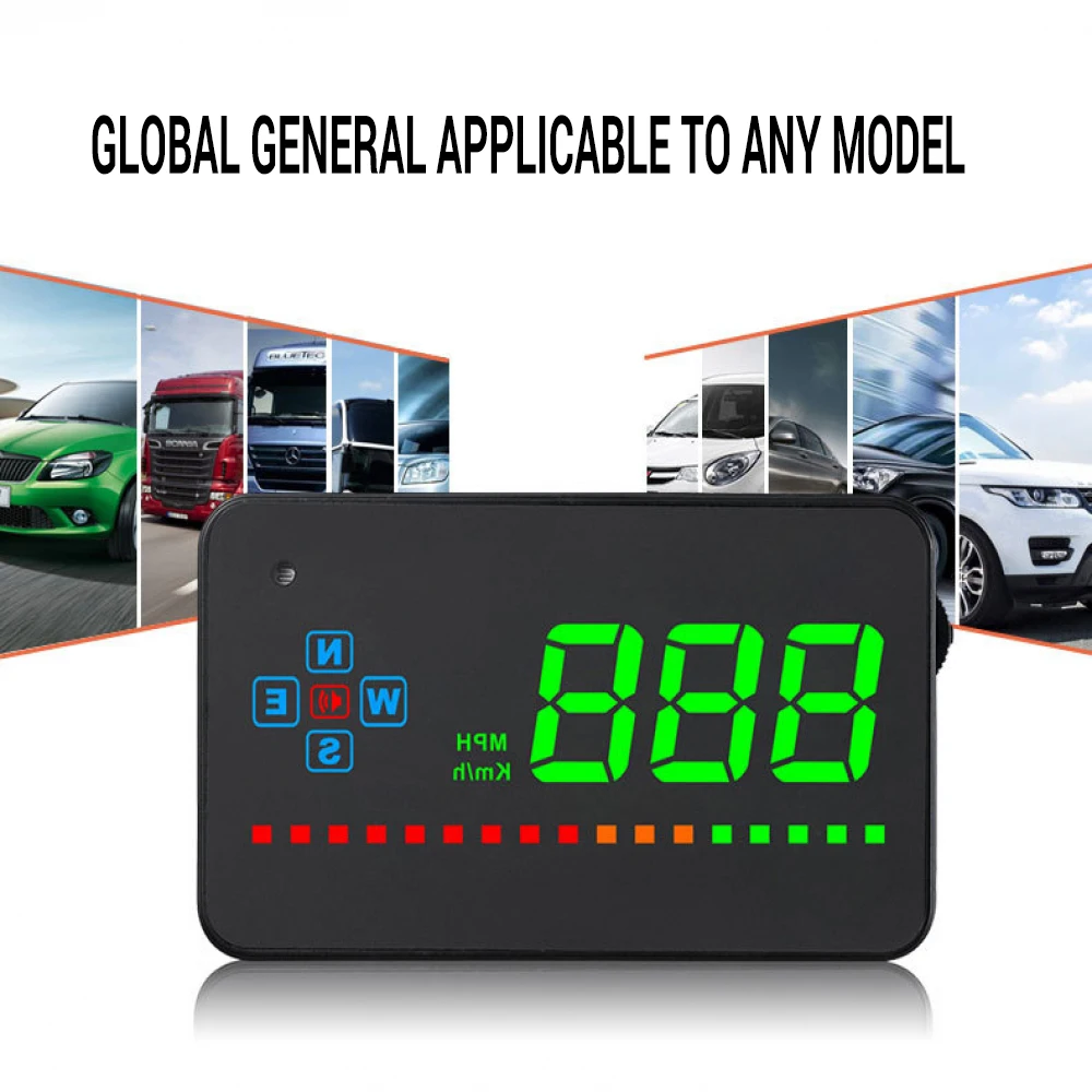 Compatible with All Car Speed GPS Digital Car Speedometer Electronics Head Up Display Auto MPH/KM HUD Windshield Projector Compatible with All Car Speed GPS Digital Car Speedometer Electronics Head Up Display Auto MPH/KM HUD Windshield Projector