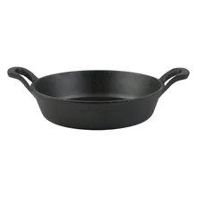 Производители поставляют литой железная сковорода двойная ручка Толстая антипригарная нелакокрасочная гостиничная только совместимая деревянная Палетка