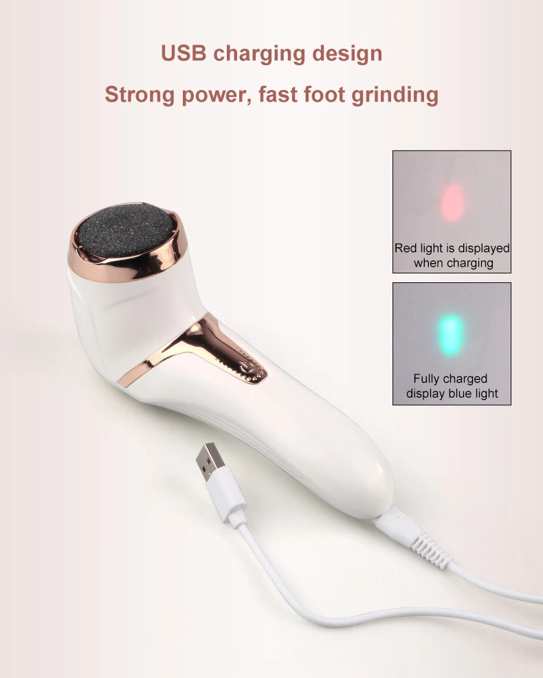Electric Foot File Pedicure Tools USB Pedicure Machine Dead Skin Callus Remover Portable Foot Care Tool