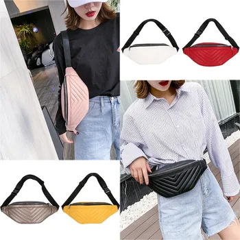 

Women Joker Simple Crossbody Fashion Chest Pocket Pocket Shoulder Bag Designer Luxury Multi-function bolso de cintura#15