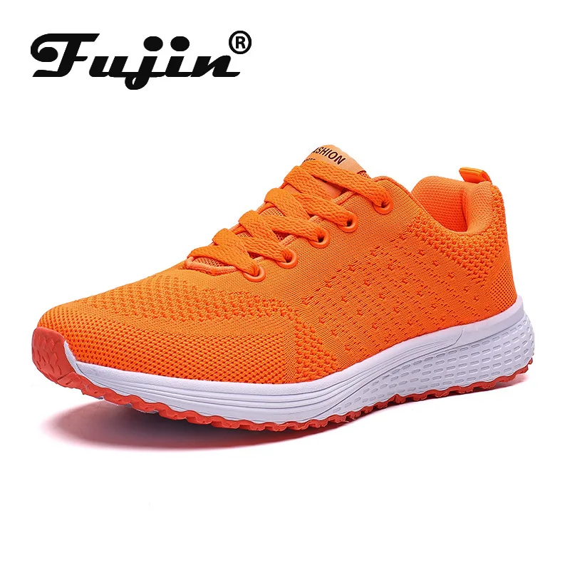 Fujin/Женская Осенняя обувь; вулканизированные удобные кроссовки на воздушной подушке; Прямая поставка; повседневная обувь на платформе со шнуровкой; дышащая обувь