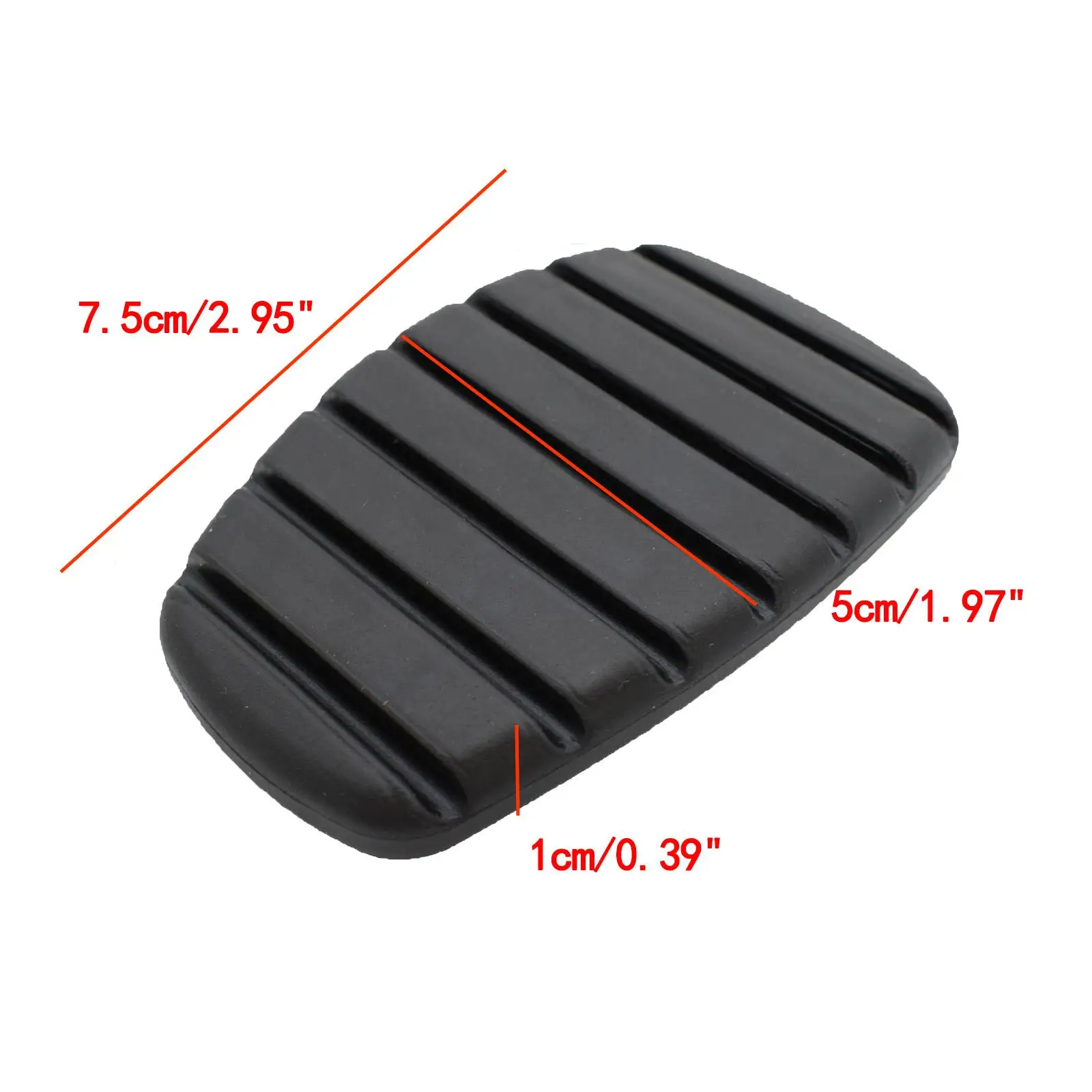 Car Brake Clutch Pedal Rubber Pad Cover 2Pcs For Renault Megane Laguna Clio Kangoo Scenic Espace Modus Car-styling Accessories car accessories pedal cover