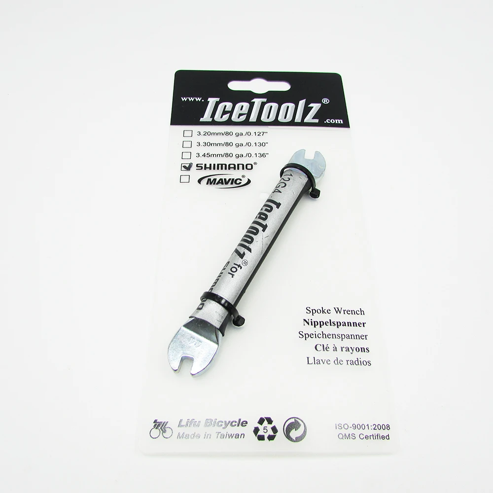 Icetoolz спицевой ключ для Shimano 4,3/4,4 мм соски, 12G4 велосипедные спицы ремонтные инструменты