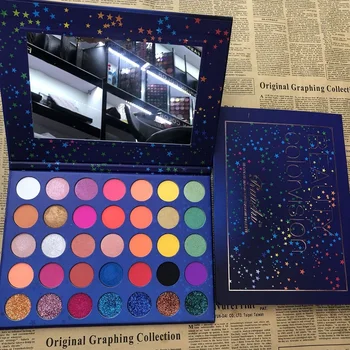 

35Color Shimmer Matte Eyeshadow Pallete Pressed Glitter EyeShadow Palette Pigment Makeup Palette Maquiagem Profissional completa