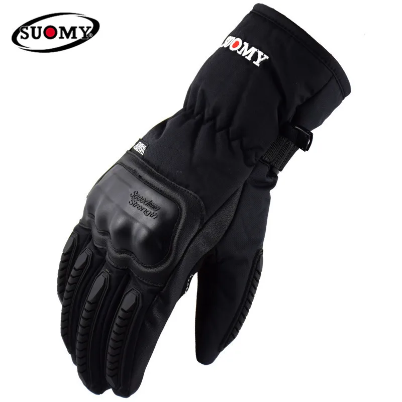 SUOMY водонепроницаемые перчатки для езды на мотоцикле Guantes Moto сенсорный экран теплые зимние перчатки ветрозащитные мотоциклетные перчатки для мотокросса черный m-xxl