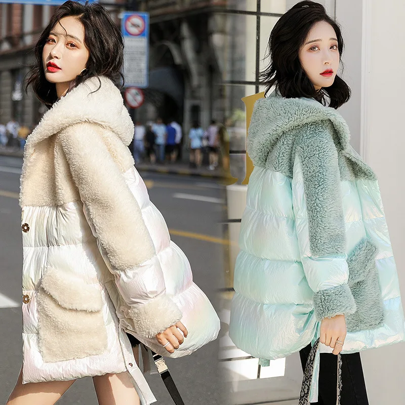 

Comfortable Fashion Hooded Cotton-padded Clothes/Cotton Coat Loose-Fit 2019 Winter Elegant