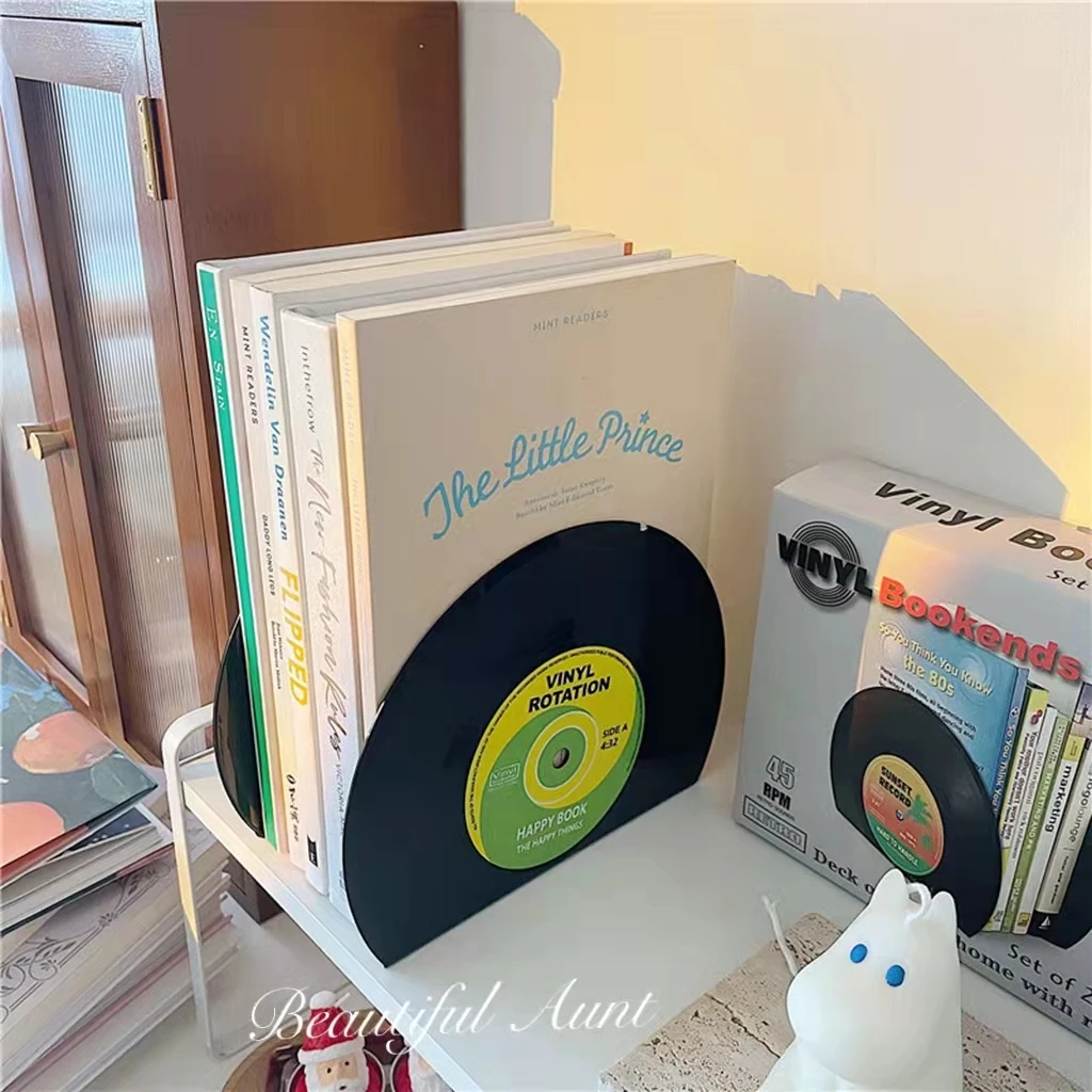 Sharkbang-ABS CD de Vinil Vintage Bookends, Creative