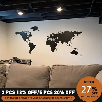 

80cmX190cm Large World Map Wall Decal Vinyl Wall Sticker Decals Home Decor Art Cool Wall Decals Stick On Wall Art Stickers