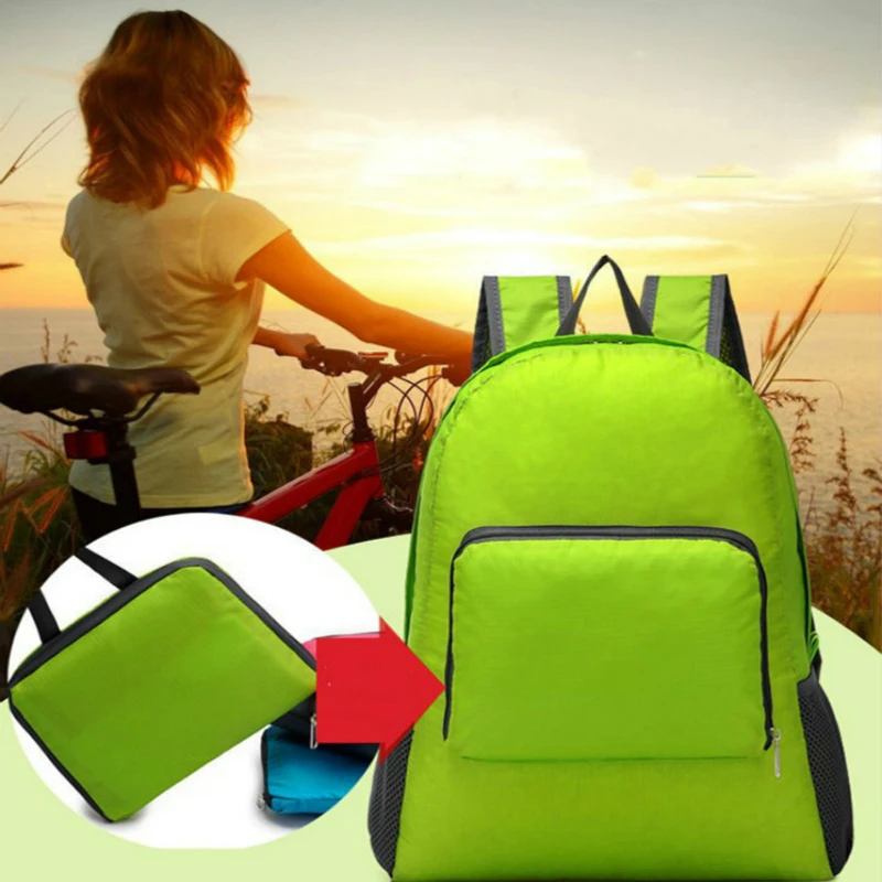 Водонепроницаемый спортивный рюкзак, маленькая сумка для спортзала, женская розовая уличная сумка для багажа, для фитнеса, путешествия, вещевой мешок, сумки для мужчин, детей, sac de Nylon - Цвет: Светло-зеленый