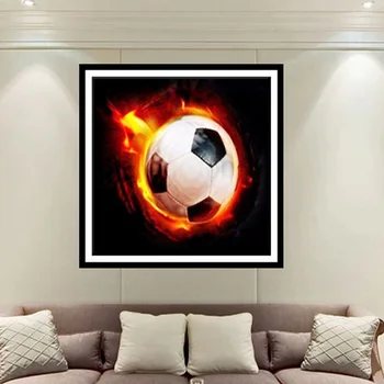 

5D Diamond Embroidery Painting DIY Football Mosaic Stitch Craft Cross Home Decor 30*30cm for Diamond embroidery