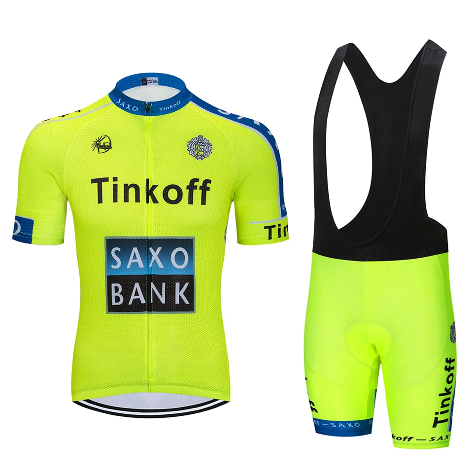 Tinkoff велосипедная команда Джерси 9D велосипедные шорты набор Ropa Ciclismo мужские летние быстросохнущие профессиональные велосипедные Майо брюки одежда - Цвет: 5