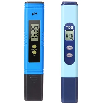 

Water Quality Tester TDS PH 2-In-1 Kit 0-9990 PPM Measurement Range 1 PPM Resolution 2% Reading Accuracy