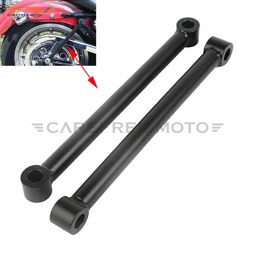 10" 25.5cm Black Motorcycle Rear Rigid Hardtail Struts Lowers 4" Kit