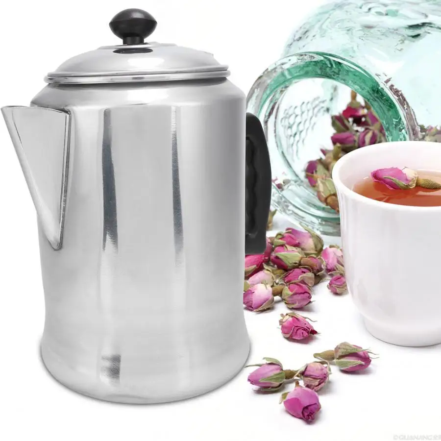 Кофеварка 3000 мл чайник большой емкости алюминиевая для эспрессо Latte кофейник