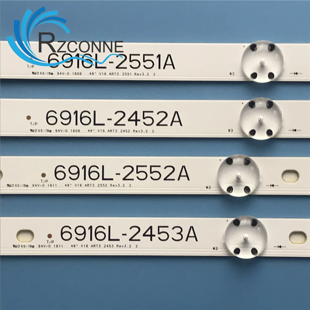 Tira de LED para iluminación trasera-lámpara para V16 ART3, 49 , 2452, 2453, 2551, 2552, 49UH6500, 49UH650V, 49UH661V, 49UH668V, LC490DGG, FJ, M6, M5, 49UH656V