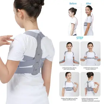

Childs Shaper Shoulder Back Brace Support Child Shaper Adjustable Posture Corrector Spine Lumbar Support Brace Belt For Children
