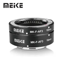 Anel de tubo de extensão macro de foco automático de metal meike para montagem em linha sony/para montagem em x fuji/para montagem m4/3 xt3 xt30 xt4 a7 a7iii a6000