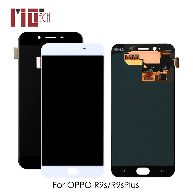 

TFT LCD Display For OPPO R9S Touch Screen Digitizer LCD For OPPO R9S Plus Assembly Replacement White No/with Frame 5.5/6.0 inch