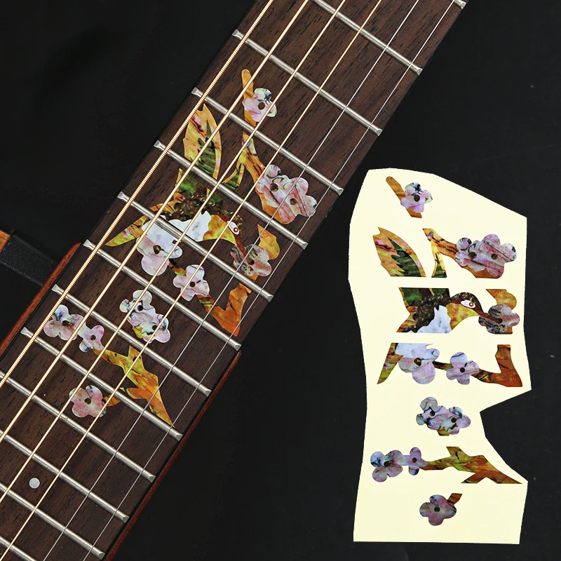 Крест инкрустация наклейки гриф наклейка для Акустическая Электрогитара аксессуары бас аксессуары для гавайской гитары стикер s - Цвет: 12