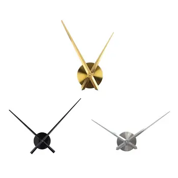 

12cm Metal Needles Round Wall Clock 3D DIY Silent Large Quartz Clock for Bedroom T8WB