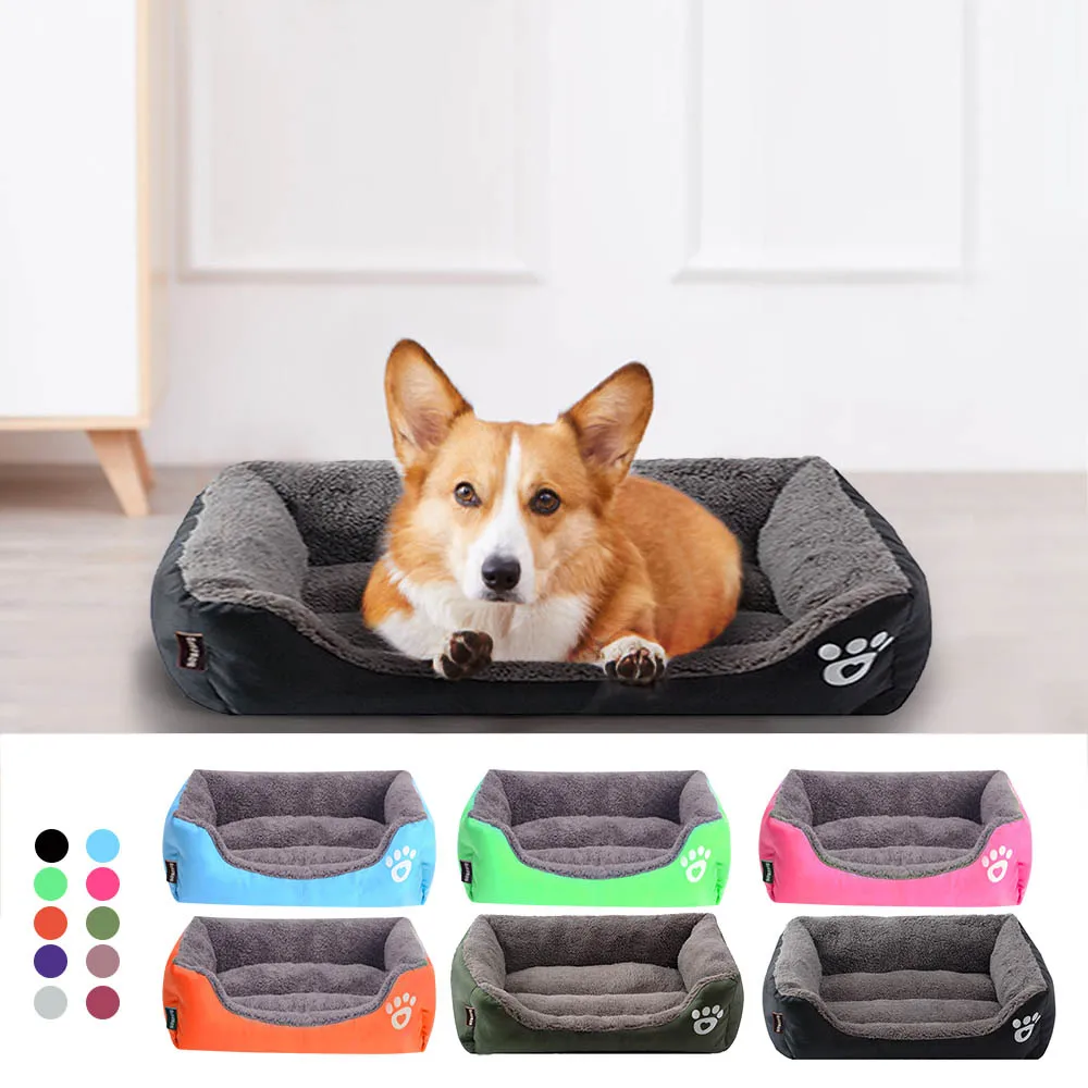 (S-3XL) Large Pet Cat Dog Bed 8Colors Warm Cozy Dog House Soft Fleece Nest Dog Baskets Mat Autumn Winter Waterproof Kennel #1 (S-3XL) Large Pet Cat Dog Bed 8Colors Warm Cozy Dog House Soft Fleece Nest Dog Baskets Mat Autumn Winter Waterproof Kennel #1