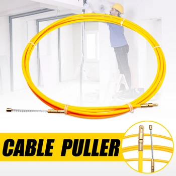 

5/15/25m 6mm Guide Device Fiberglass Electric Cable Push Pullers Duct Rodder Fish Tape Wire Wiring Accessories