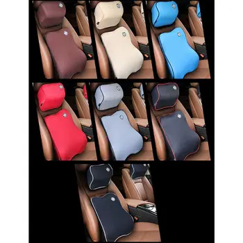 

2pcs Auto Cushion Set Car Lumbar Cushion Neck Pillow Seat Support Back and Neck E7CA