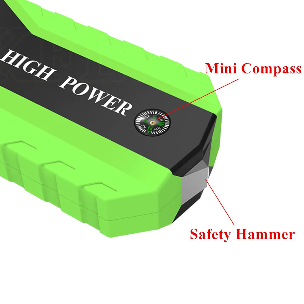 GKFLY Emergency High Capacity Jump Starter 12V Portable Car Batter Power Bank For Auto Booster Starting Device
