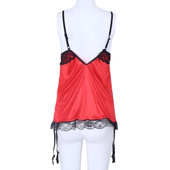 

Sexy Lingerie Dress Lace Women's Underwear Black Babydoll Sleepwear + G-string