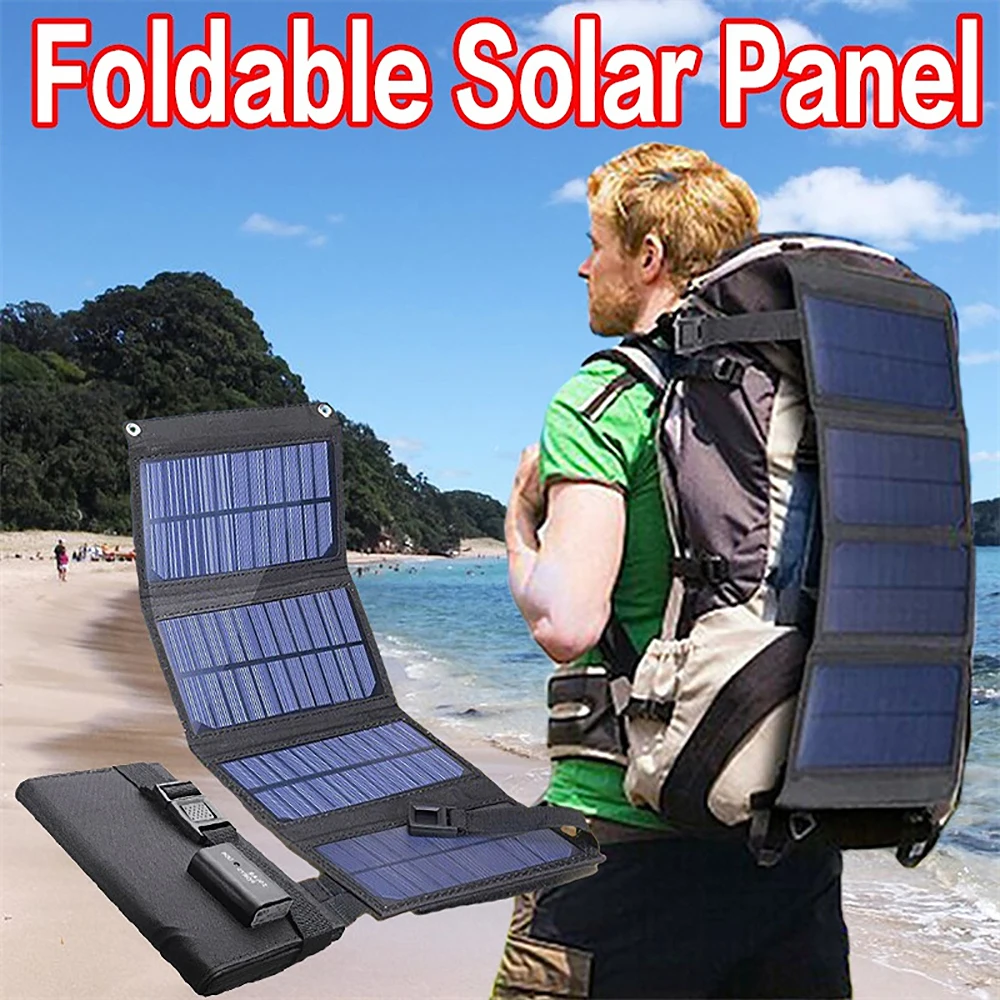 Solar-Panel Rucksack mit USB Ladeanschluss Tasche Functional Knapsack Outdoor DE 