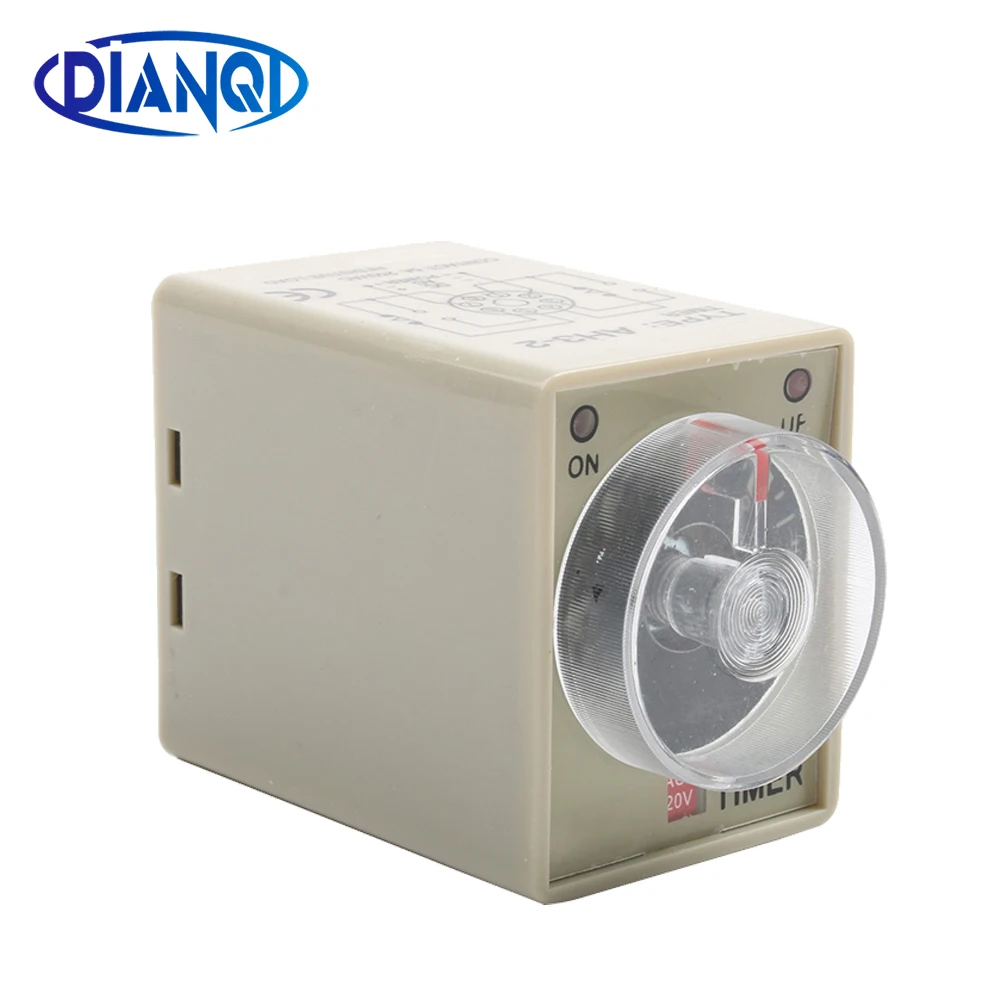 AH3 2 8 Pin DPDT 0 3 Hours 3H Power on Delay Timer Time Relay with