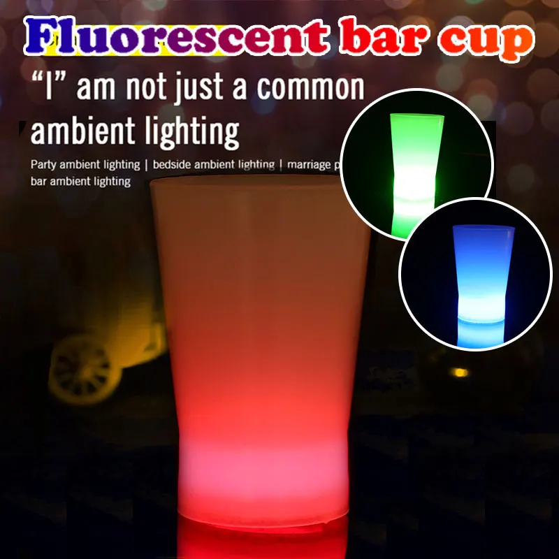 Flash Cup Fashion Luminous Products Wedding Multicolor Luminous Cup Flashing KTV Party Light Drop Shipping