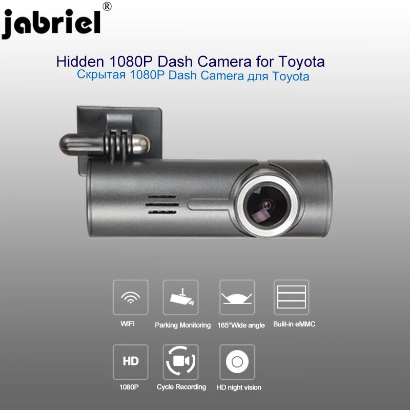 

Jabriel 1080P dash cam Hidden WIFi Car Camera car dvr 24 hour recorder rear Camera for toyota corolla rav4 avensis t25 yaris chr