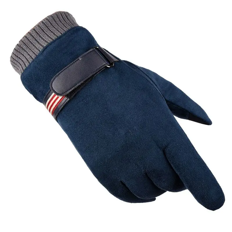 Мужские и женские перчатки для катания на лыжах, толстые, с сенсорным экраном, морозостойкие, для езды на открытом воздухе, для вождения, теплые перчатки для зимних видов спорта - Цвет: L