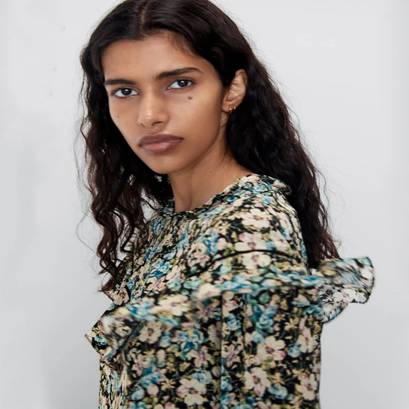 Модное корейское летнее платье с принтом для женщин богемная элегантность o-образным вырезом пляжные вечерние дружеский подарок новое платье цветок девушки