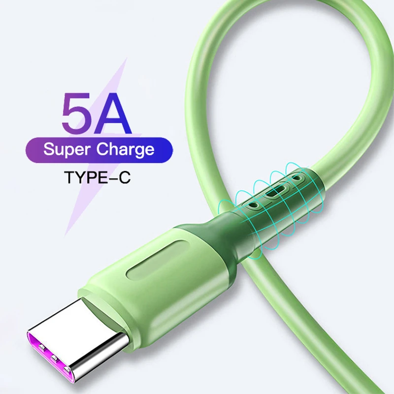 5A USB C Cable Micro USB Type C Data Wire Mobile Phone Charger Super Fast Charging For Huawei P40 Quick Charge For iPhone Xiaomi usb quick charge