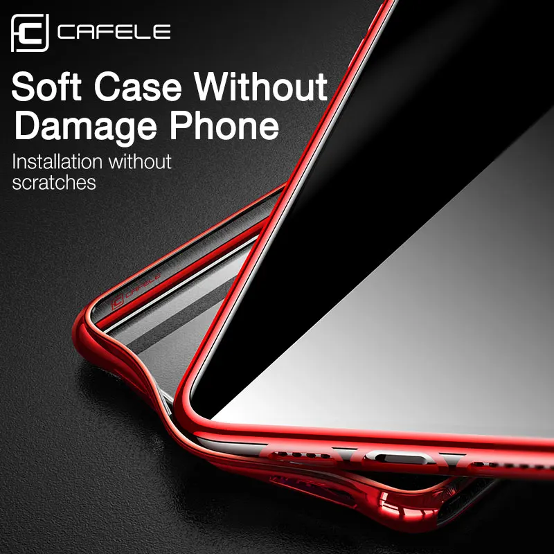 CAFELE Luxury Silicone Case for iPhone 11 pro Max Soft TPU Back Cover Ultra Thin HD Clear Shining Case for Apple iPhone 11