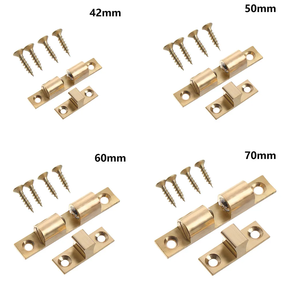 Cabinet Door Stop Brass Door Stop Lock Buckle Cupboard Roller Catch