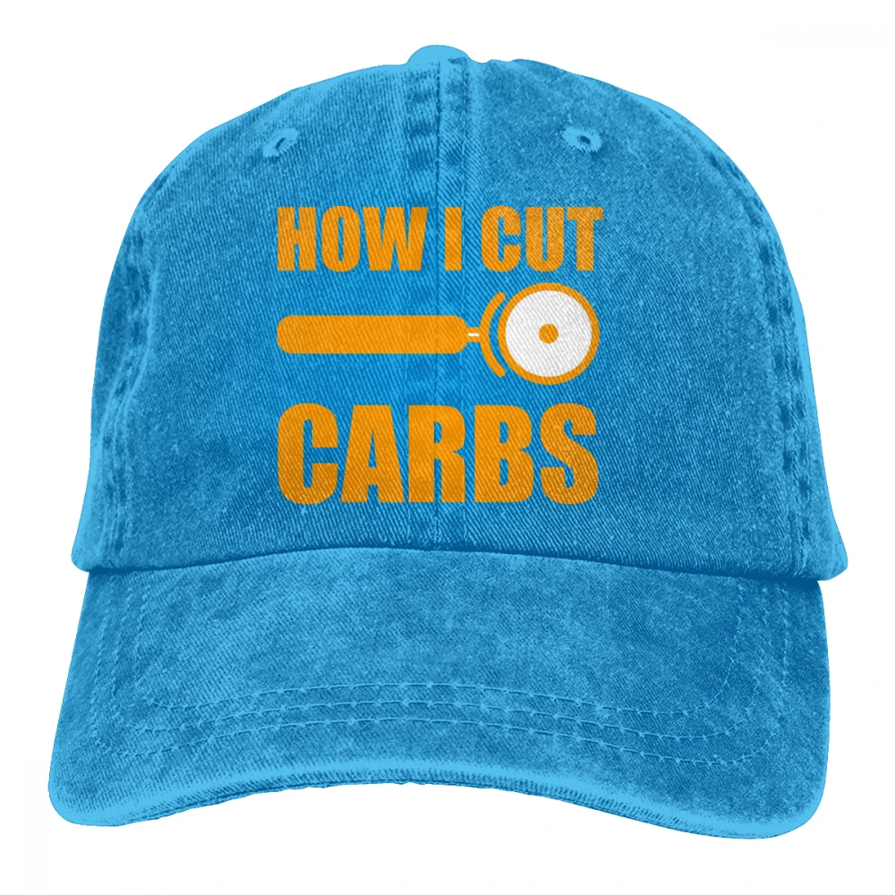 How I Cut Carbs Casquette черные унисекс Мужские Женские джинсовые бейсболка с ремешком кепки Регулируемая шляпа для гольфа папа