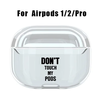 Прозрачный чехол для AirPods Pro Жесткий Чехол Cristal Cute мультяшный протектор наушников