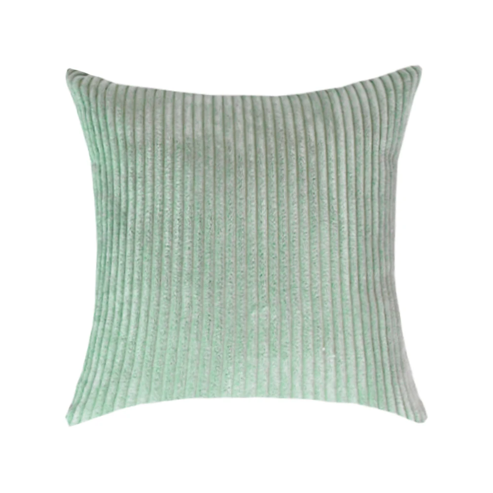 Striped Corduroy Fabric Solid Color Cushion Cover 45/50/60CM Sofa Bed Decoration Classic Simple Pillowcase NPCJC-C 3
