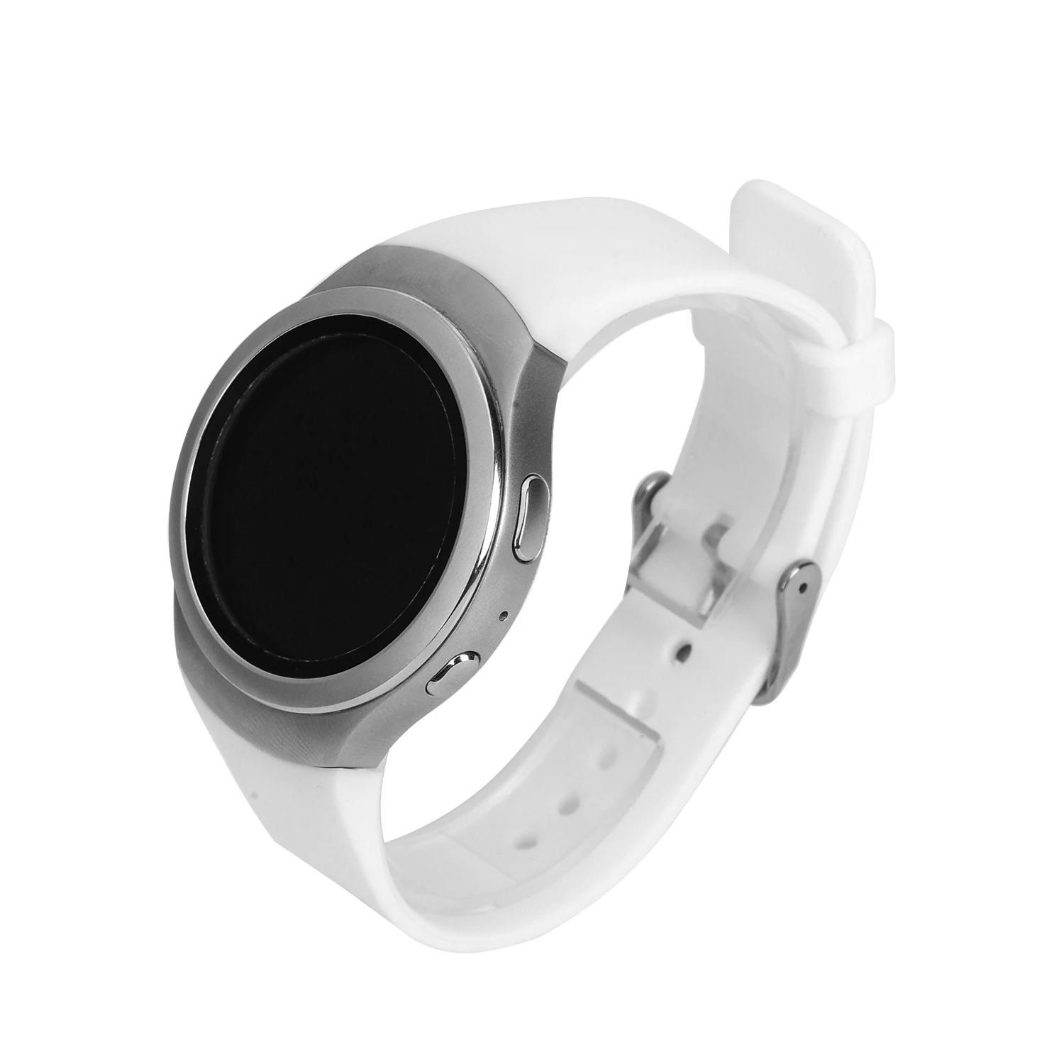 2Pcs Smart Watch Silicone Soft Wrist Band Straps for Samsung Gear S2 BSM-R720 White