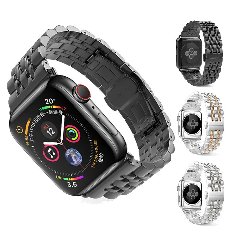 

metal iwatch strap 4 44mm 42mm for iwatch series 4 3 2 1 apple watch barcelet 40mm 38mm iphone watch strap armband