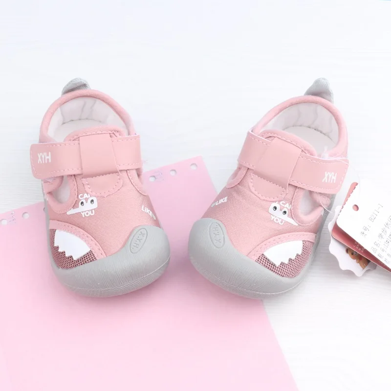 

Xiao bei Crab 2020 Spring New Style 0-2-Year-Old Shoes Anti-slip Soft-Sole Anticollision Toddler Shoes B211 Shoes Size 13-17
