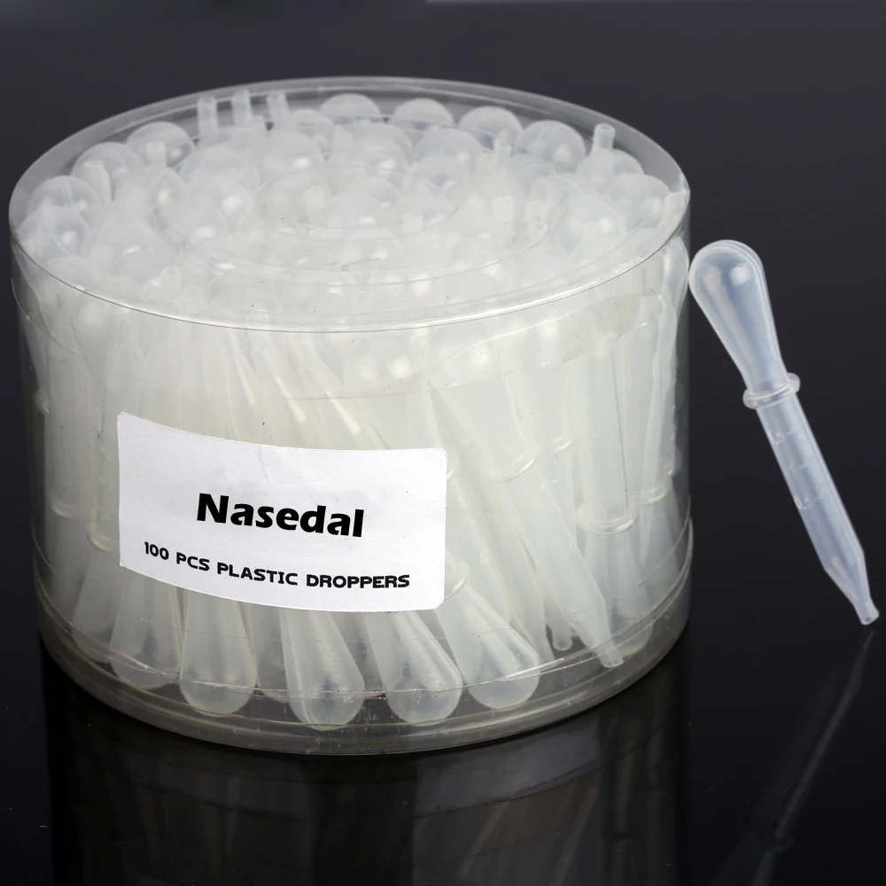 Nasedal 100 шт. одноразовые капельки для аэрографа пластиковые пипетки капель глаз