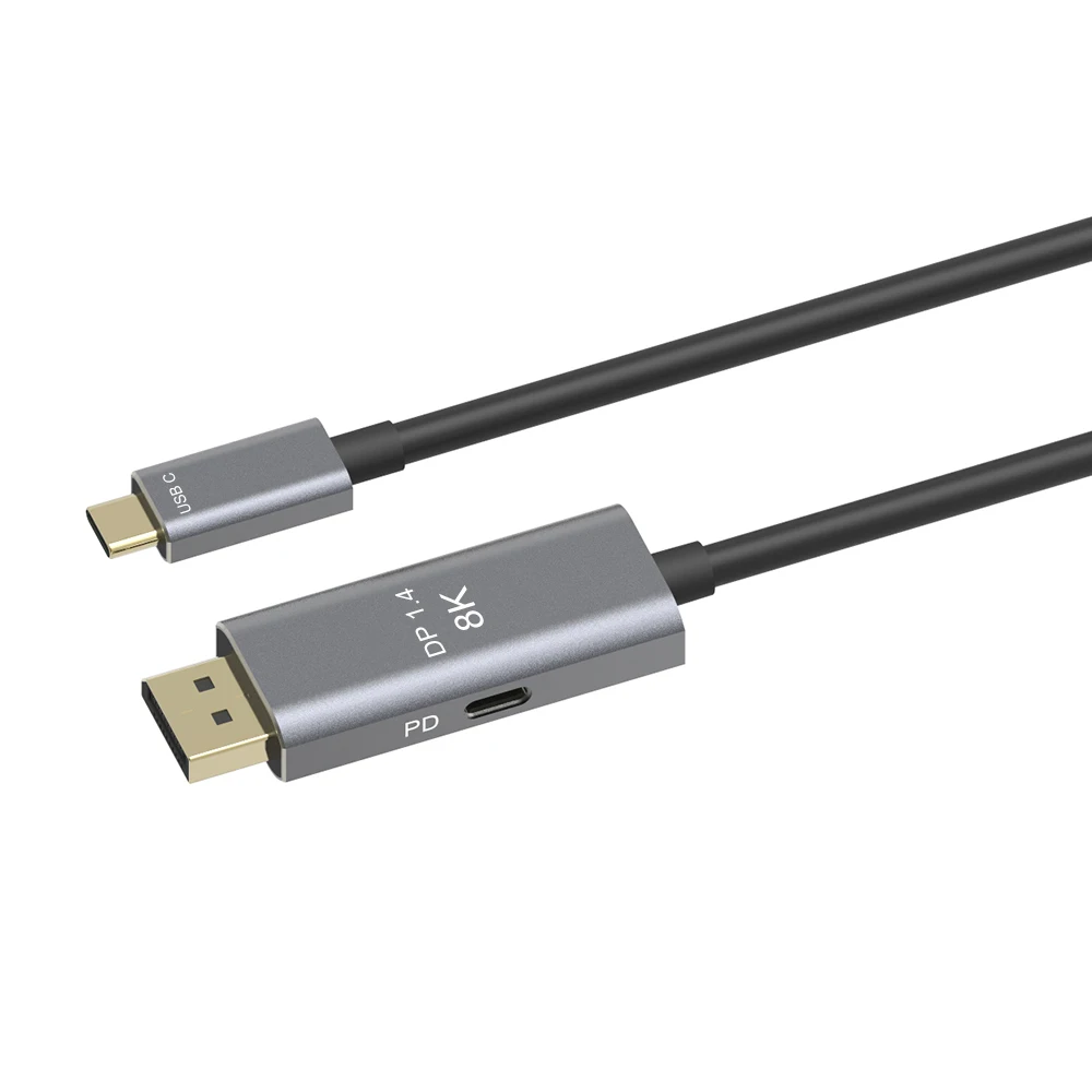 USB C DisplayPort with 8k Speed Adapter Cable Dual Mode