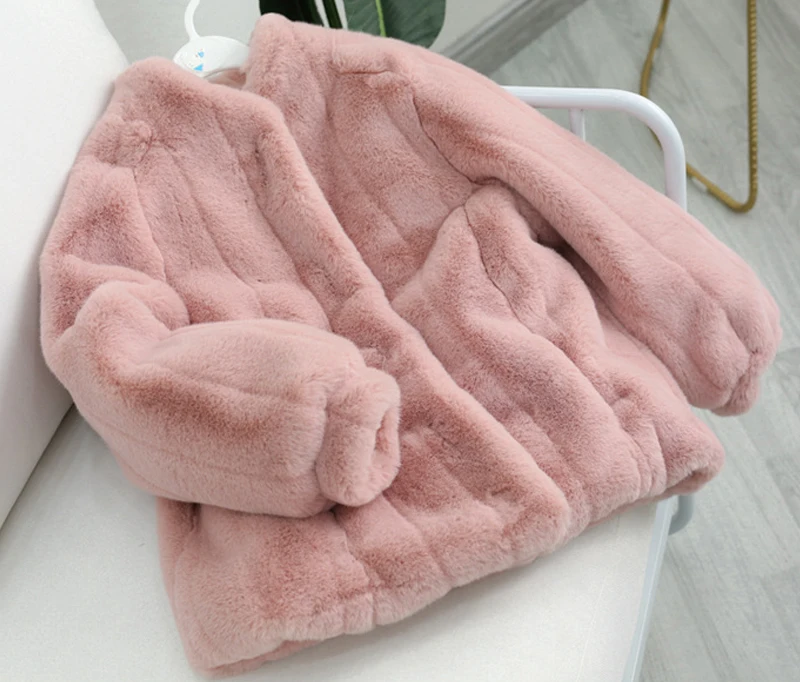 pink Для девочек зимняя куртка-пуховик парка для девочек с натуральным мехом-30 градусов зимняя одежда для девочек плотное пальто с натуральным мехом, пуховое пальто для детей - Цвет: pink