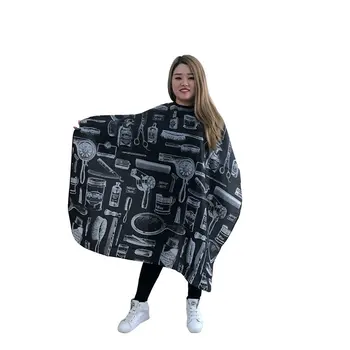 

Salon Barber Hair Cutting Haircut Cape Apron Hairdresser For Hair Cutting Coloring Household Cleaning Home Work Sleeveless Apron