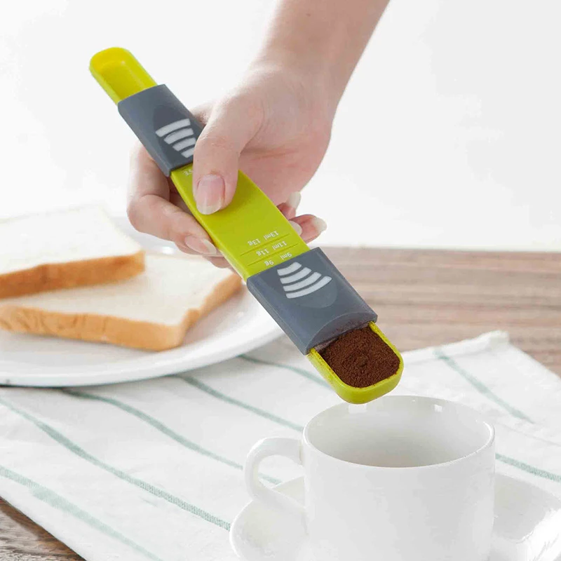 

Kitchen Scales Measure Spoon Double End Eight Stalls Measuring Spoon For Salt Soup Coffee Tea Powder Kitchen Gadgets C1203 e