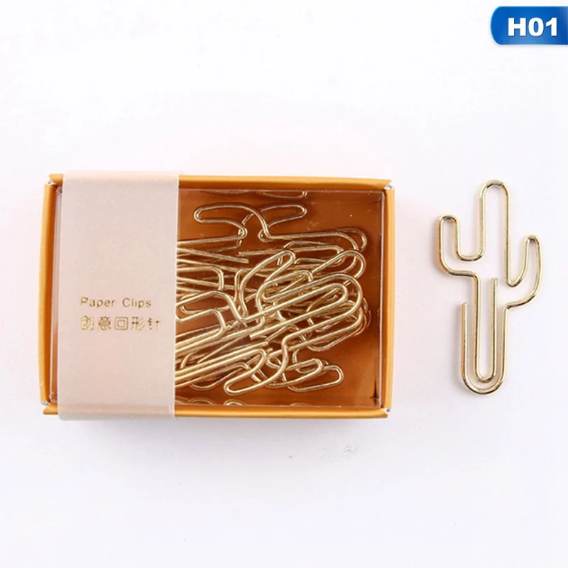 8PCS Cute Planet Mini Paper Clips Kawaii Stationery Clear Binder Clips Photos Tickets Notes Letter Paper Clip Stationery - Цвет: H01